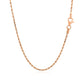 14k Rose Gold Solid Diamond Cut Rope Chain (1.60 mm)Monde Trend