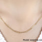 14k Yellow Gold Wire Paperclip Chain (2.70 mm) RCJ