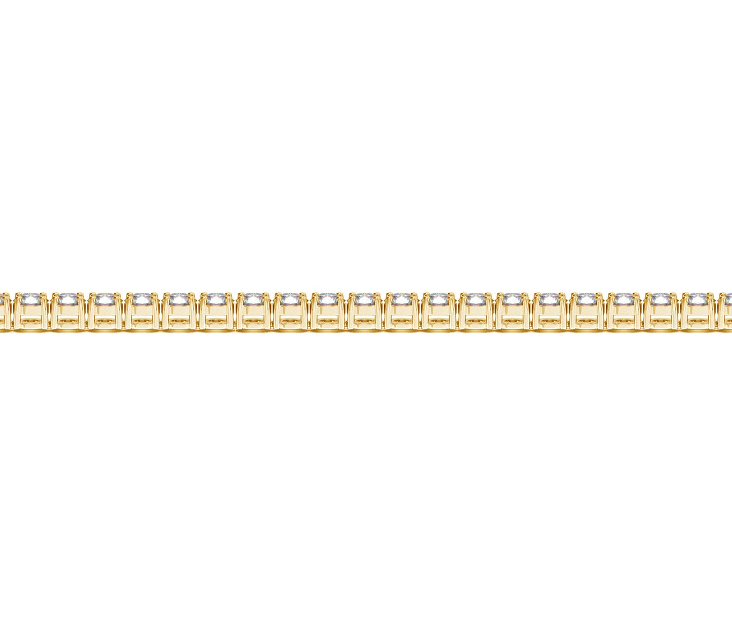 Lab Grown Round Diamond Tennis Bracelet in 14k Yellow Gold (4 cctw F/G  VS2/SI1) RCJ