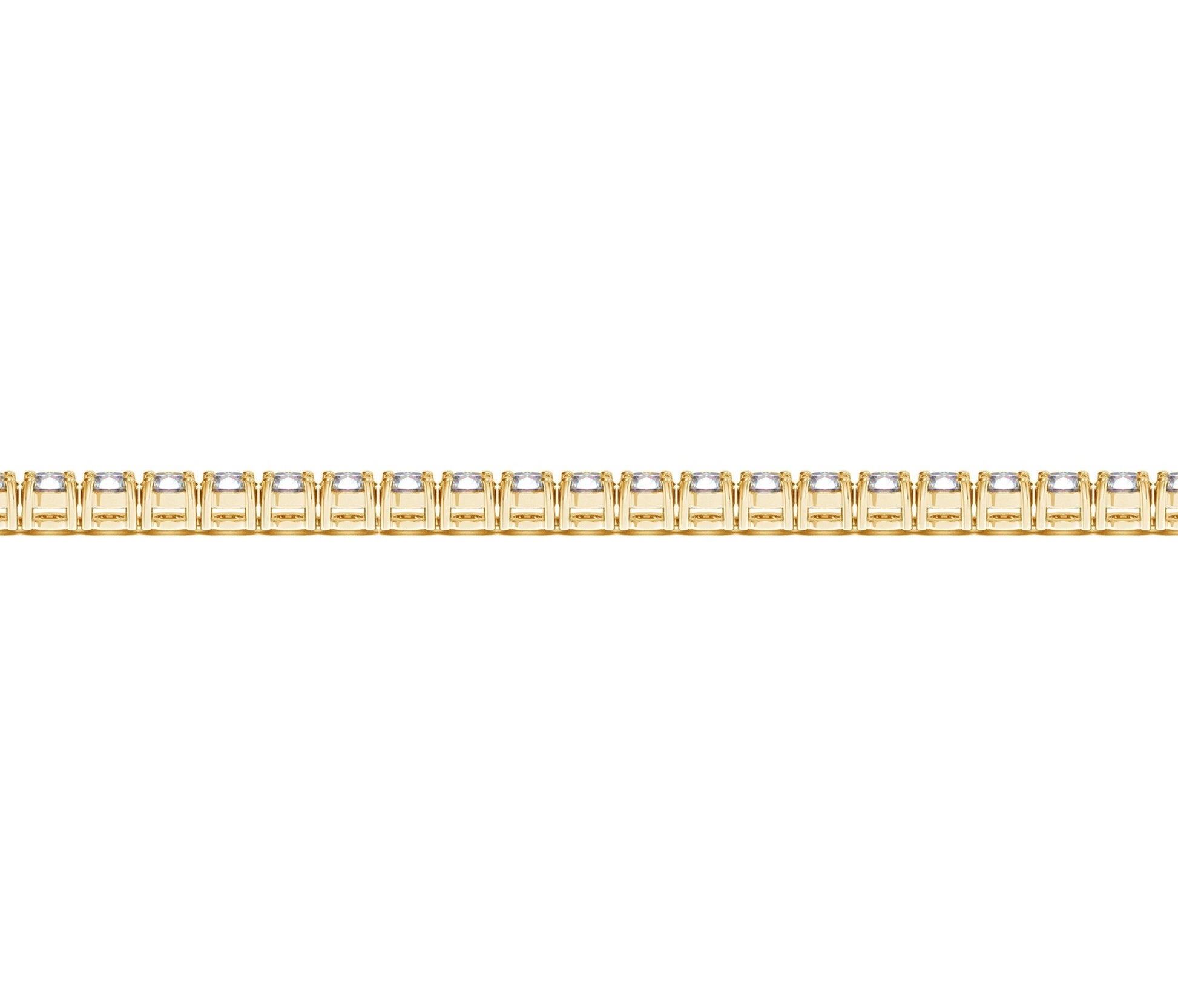 Lab Grown Round Diamond Tennis Bracelet in 14k Yellow Gold (4 cctw F/G  VS2/SI1) RCJ