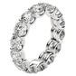 Round Cut Lab Grown Diamond Eternity Ring in 14k White Gold (6 cttw FG/VS2) RCJ