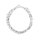 Sterling Silver Three Strand Marina Link Bracelet (4.50 mm) RCJ