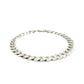 Rhodium Plated Sterling Silver Curb Style Bracelet (7.90 mm) RCJ