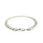 Rhodium Plated Sterling Silver Curb Style Bracelet (7.90 mm) RCJ