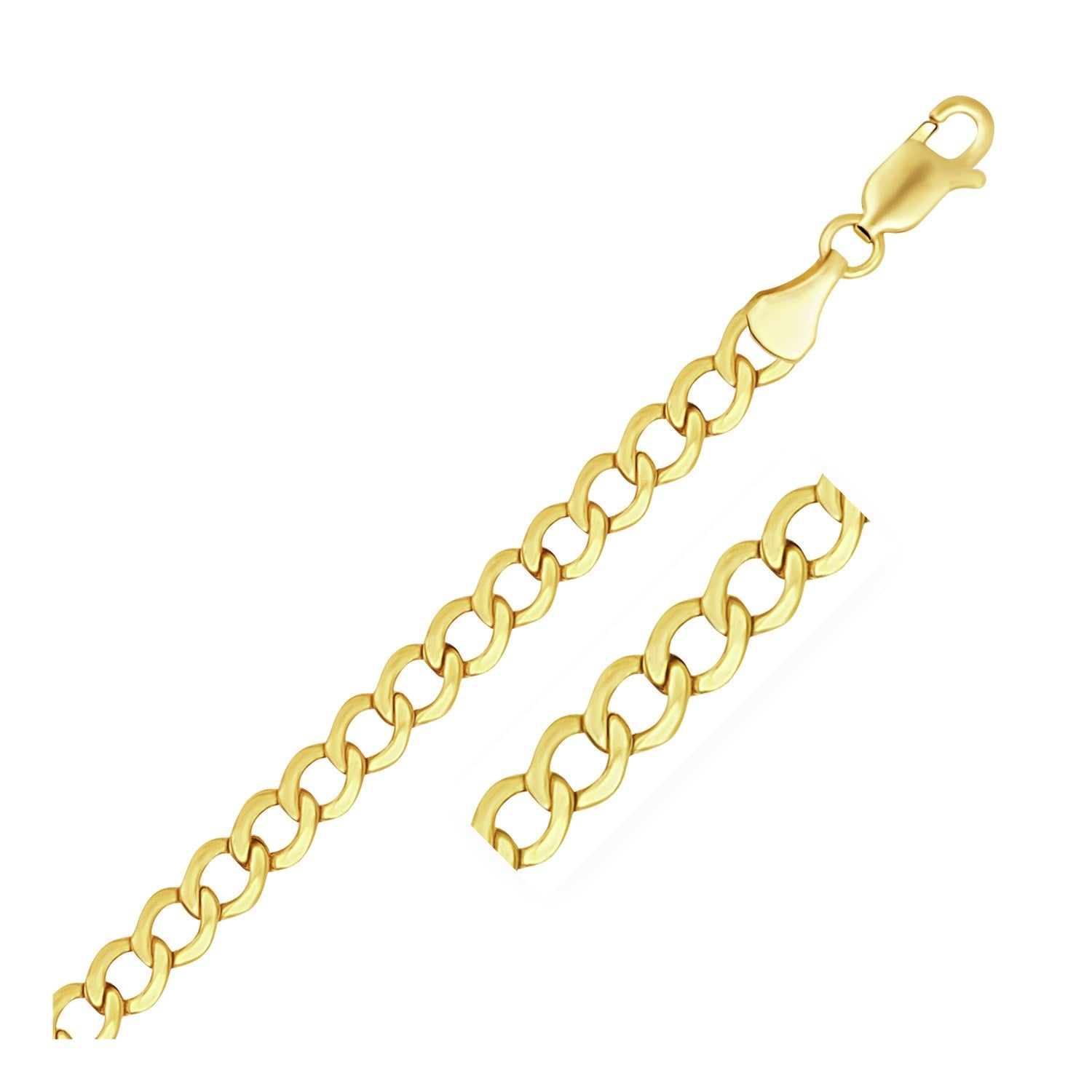 10k Yellow Gold Curb Chain (5.30 mm)Monde Trend