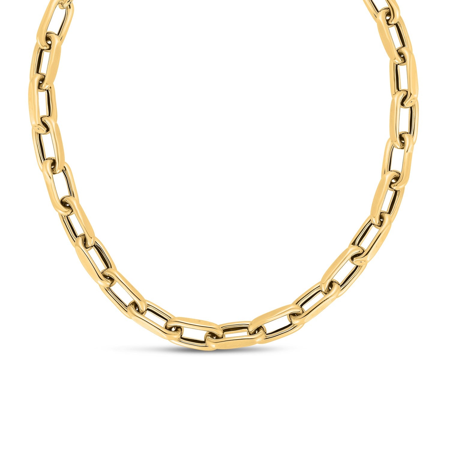 14k Yellow Gold French Cable Link Necklace (9mm) RCJ