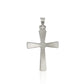 Sterling Silver Domed Rounded Cross Pendant RCJ