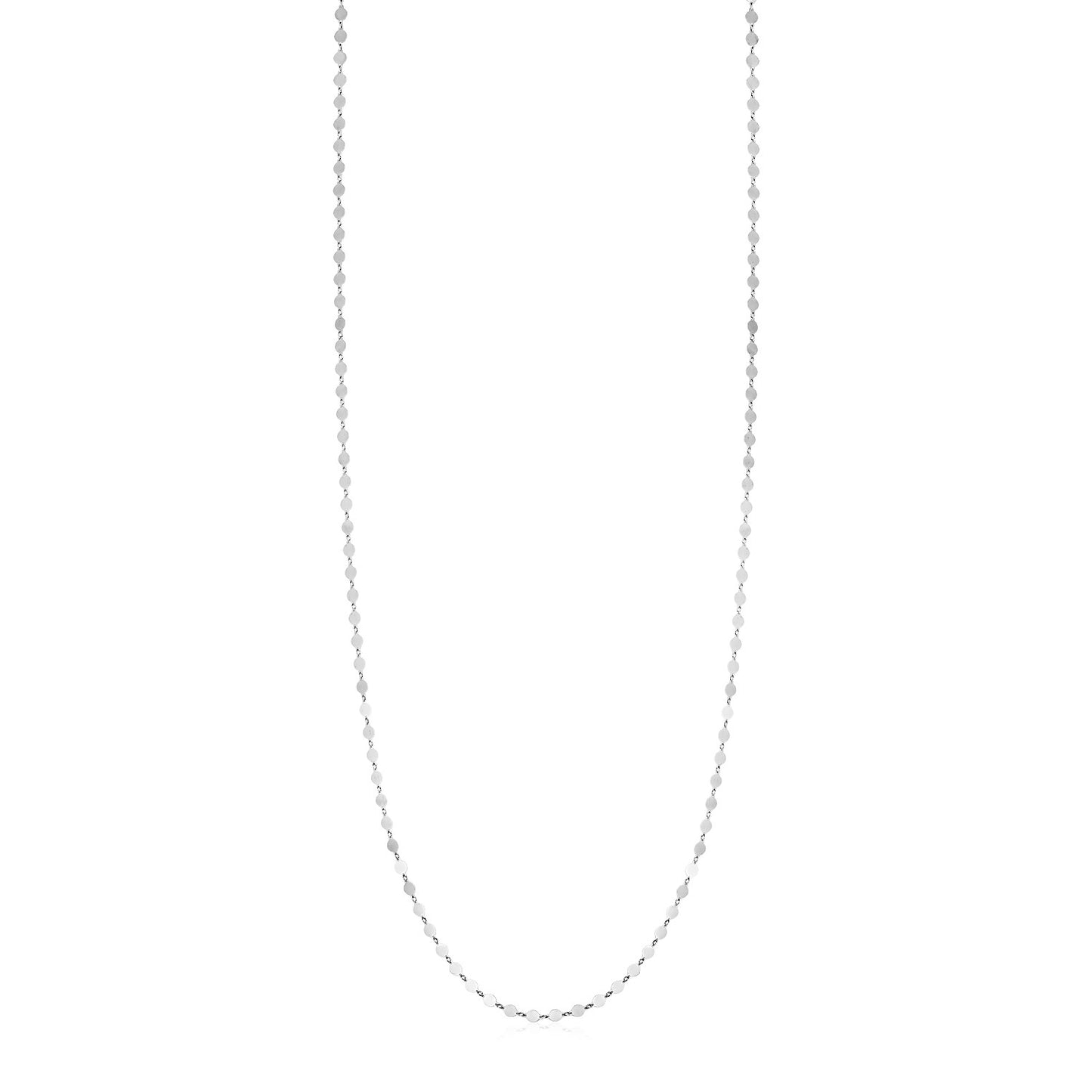 Sterling Silver Mirror Link Necklace RCJ