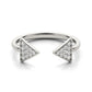 14k White Gold Diamond Arrowhead Open Ring (1/5 cttw)Monde Trend