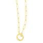 14k Yellow Gold High Polish The Invisible Paperclip Clasp Necklace RCJ