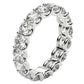 Round Cut Lab Grown Diamond Eternity Ring in 14k White Gold (4 cttw FG/VS2) RCJ