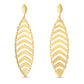 14k Yellow Gold Drop Leaf Earrings RCJ