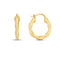 14k Yellow Gold Medium Bamboo Hoop Earrings RCJ