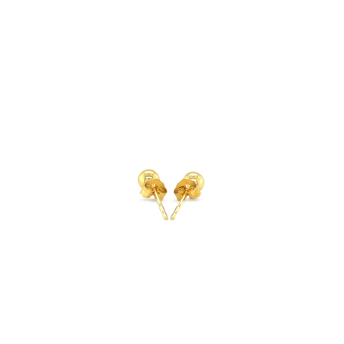 10k Yellow Gold Ball Style Stud Earrings (4mm)Monde Trend