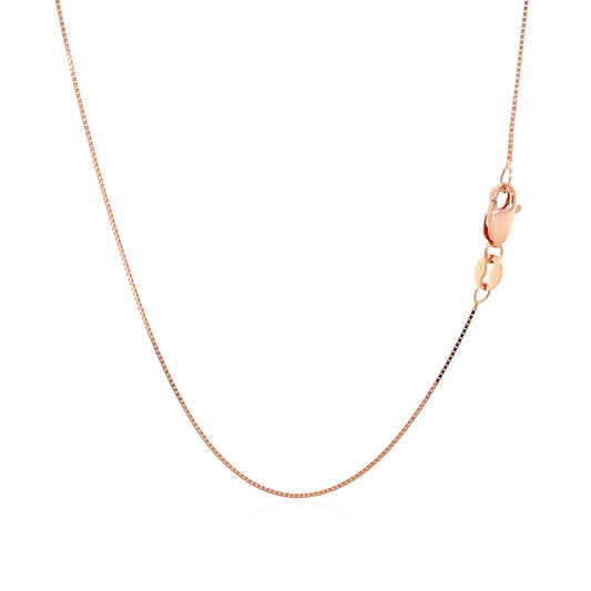 14k Rose Gold Classic Box Chain (0.60 mm)Monde Trend