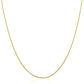 14k Yellow Gold Thin Motif Round Omega Necklace RCJ