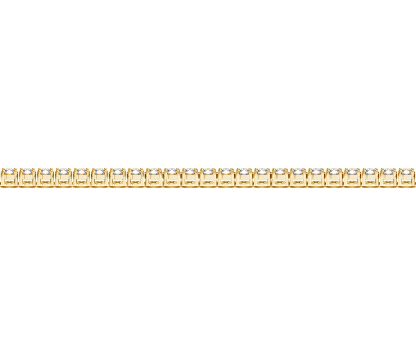 Lab Grown Round Diamond Tennis Bracelet in 14k Yellow Gold (2 cctw F/G  VS2/SI1) RCJ