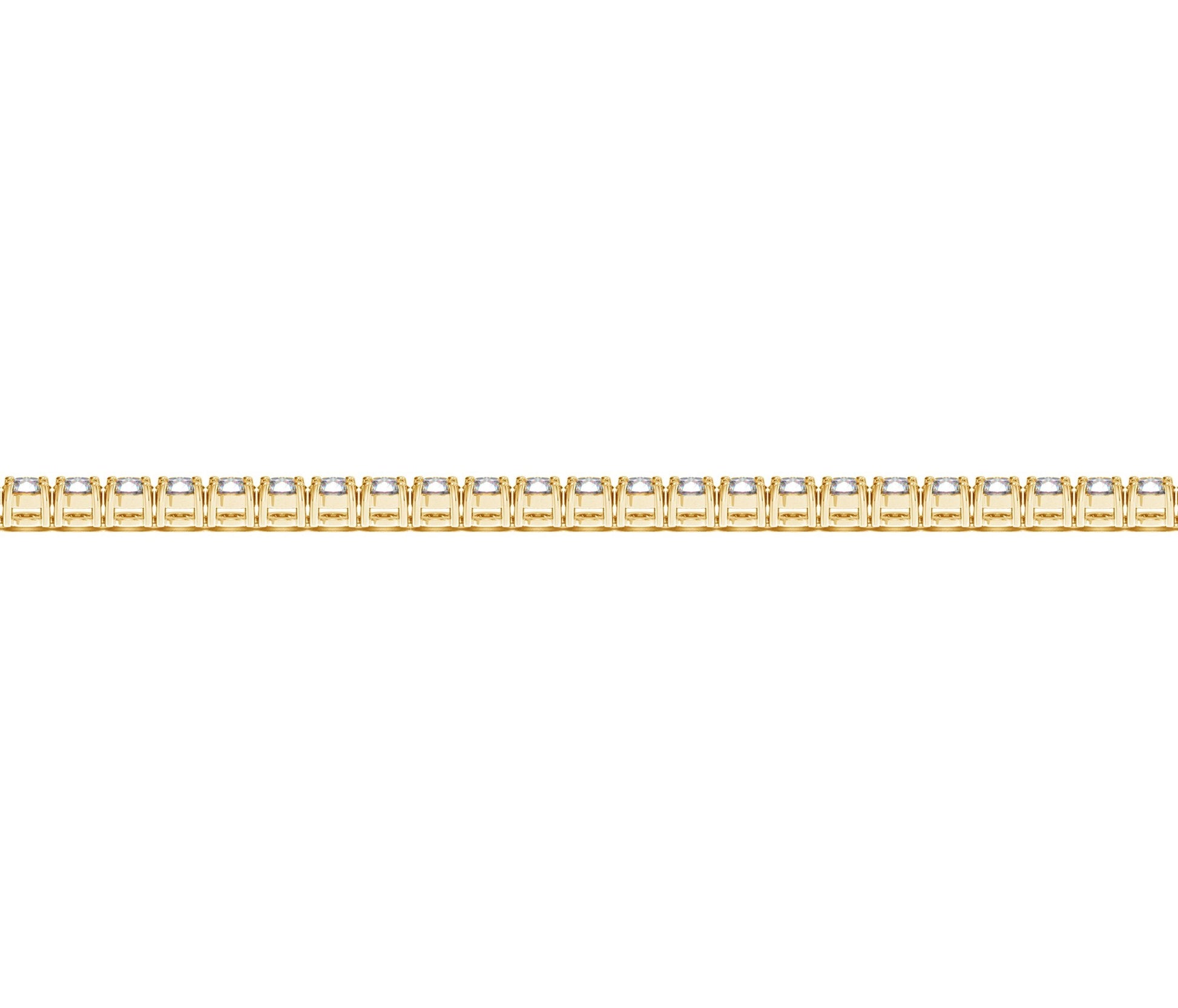 Lab Grown Round Diamond Tennis Bracelet in 14k Yellow Gold (2 cctw F/G  VS2/SI1) RCJ