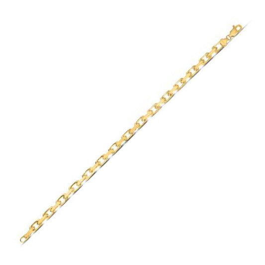 14k Yellow Gold French Cable Chain Bracelet  (4.80 mm) RCJ