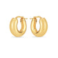 14k Yellow Gold Small Puffy Hoops RCJ