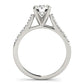 14k White Gold Cathedral Design Diamond Engagement Ring (1 1/8 cttw)Monde Trend