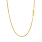 18k Yellow Gold Diamond Cut Cable Link Chain (1.90 mm) RCJ