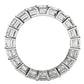 Emerald Cut Lab Grown Diamond Eternity Ring in 14k White Gold (7 cttw FG/VS2) RCJ