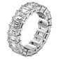 Emerald Cut Lab Grown Diamond Eternity Ring in 14k White Gold (7 cttw FG/VS2) RCJ