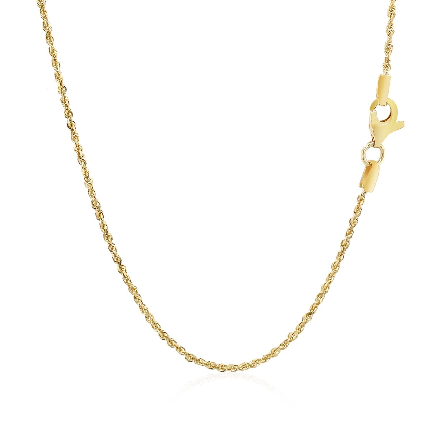 10k Yellow Gold Solid Diamond Cut Rope Chain (1.40 mm)Monde Trend