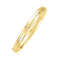 14k Yellow Gold Dome Florentine Design Bangle (5.00 mm) RCJ