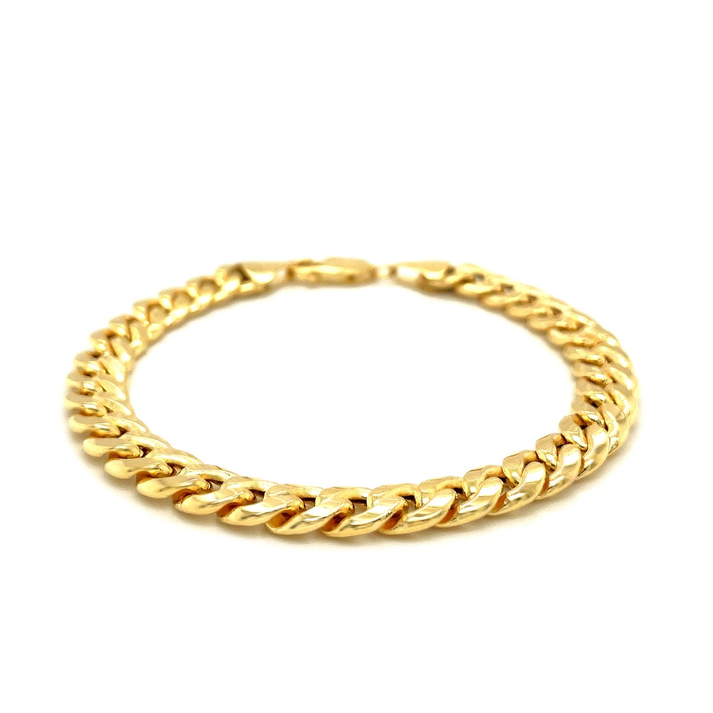 10k Yellow Gold Light Miami Cuban Bracelet (8.00 mm)Monde Trend