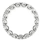 Round Cut Lab Grown Diamond Eternity Ring in 14k White Gold (3 cttw FG/VS2) RCJ