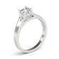 14k White Gold Prong Set Style Solitaire Diamond Engagement Ring (1/2 cttw) RCJ