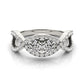 14k White Gold Split Shank Infinity Two Stone Round Diamond Ring (1/2 cttw) RCJ