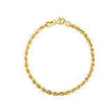 Silk Rope Chain Bracelet in 14k Yellow Gold  (3.00 mm) RCJ