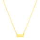 14k Yellow Gold Polished Mini Bar Necklace RCJ