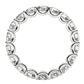 Round Cut Lab Grown Diamond Eternity Ring in 14k White Gold (2 cttw FG/VS2) RCJ