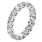 Round Cut Lab Grown Diamond Eternity Ring in 14k White Gold (2 cttw FG/VS2) RCJ