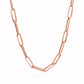 14K Rose Gold Bold Paperclip Chain (4.20 mm)Monde Trend