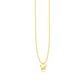 14k Yellow Gold Polished Star Necklace with Diamond RCJ