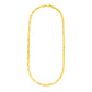 14k Yellow Gold Mens Paperclip Chain Necklace RCJ