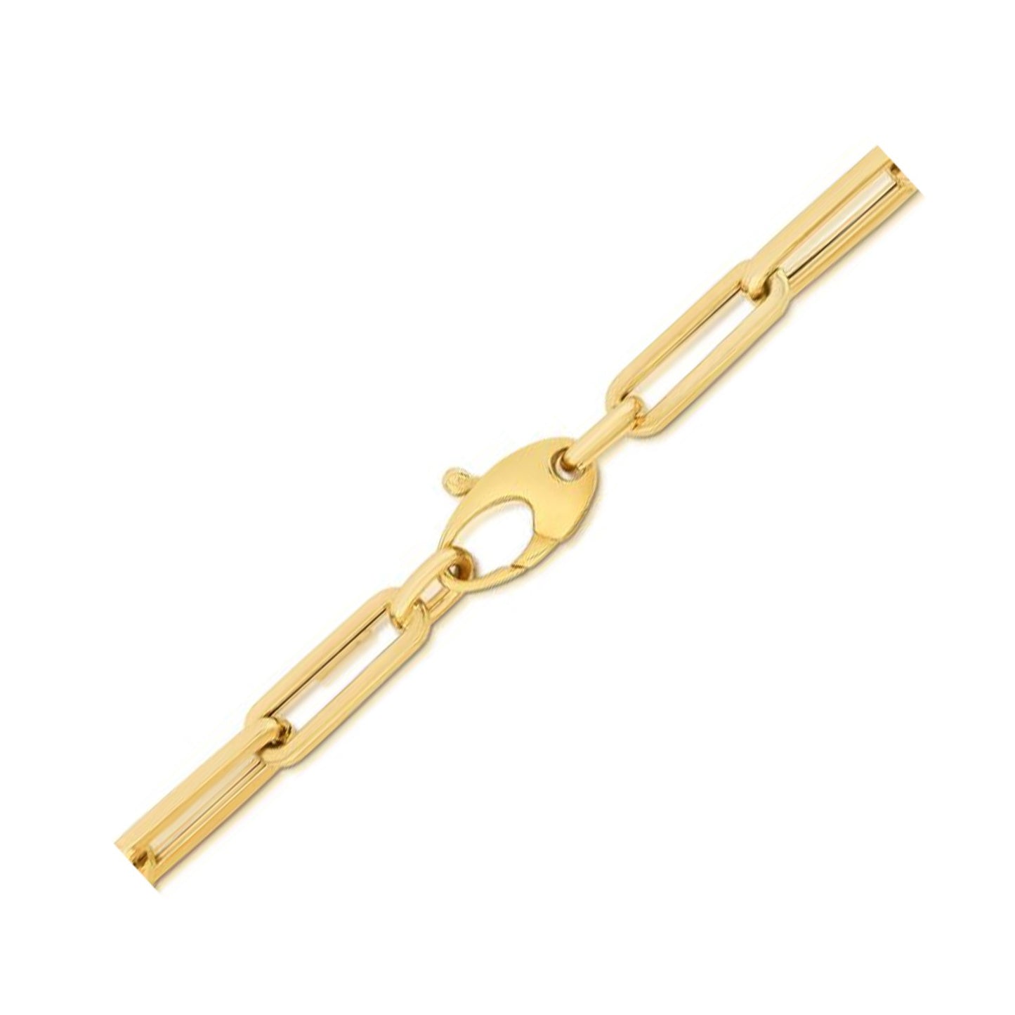 10K Yellow Gold Lite Paperclip Bracelet  (4.20 mm)Monde Trend