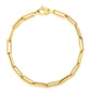 10K Yellow Gold Lite Paperclip Bracelet  (4.20 mm)Monde Trend