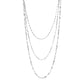 Sterling Silver Three Strand Marina Link Necklace RCJ