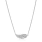 Sterling Silver Textured Angel Wing Necklace RCJ