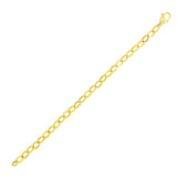 14k Yellow Gold Cable Chain Style Bracelet (6.35 mm) RCJ