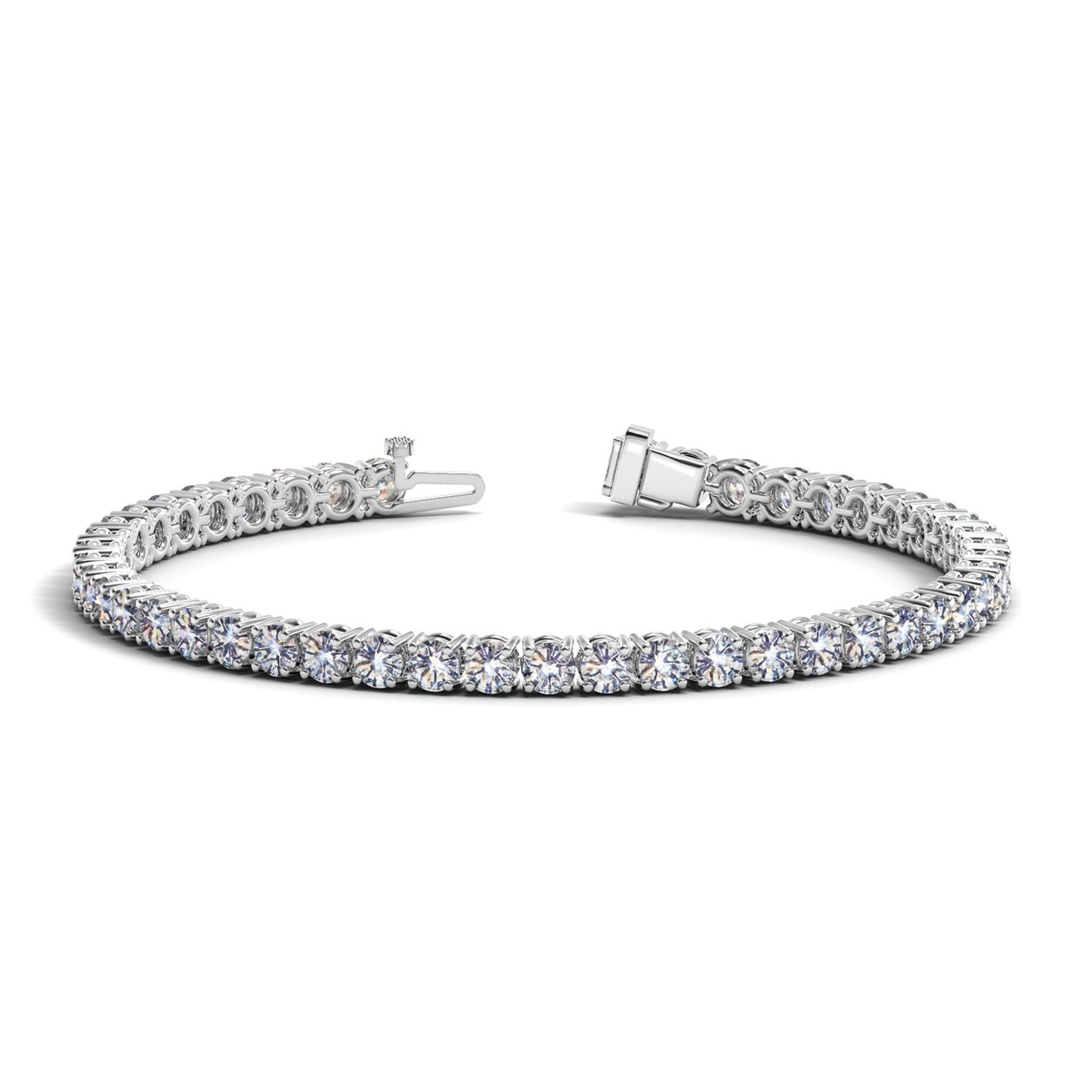 Lab Grown Round Diamond Tennis Bracelet in 14k White Gold (8 cctw F/G  VS2/SI1) RCJ