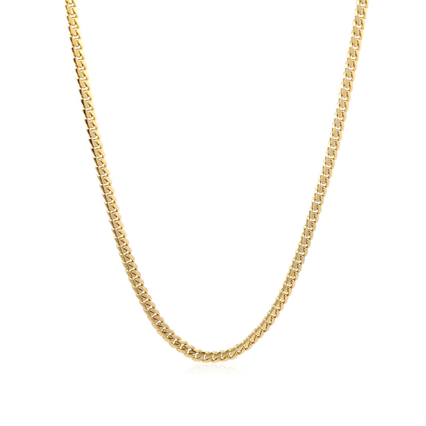 10k Yellow Gold Classic Solid Miami Cuban Chain (3.20 mm)Monde Trend