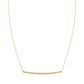 14k Yellow Gold Thin Textured Bar Necklace RCJ