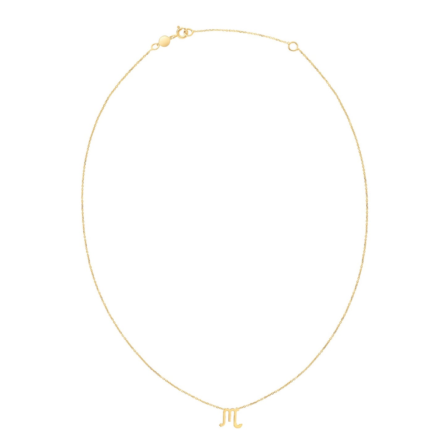 14K Yellow Gold Scorpio Necklace RCJ